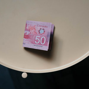 Photo of money on a plate