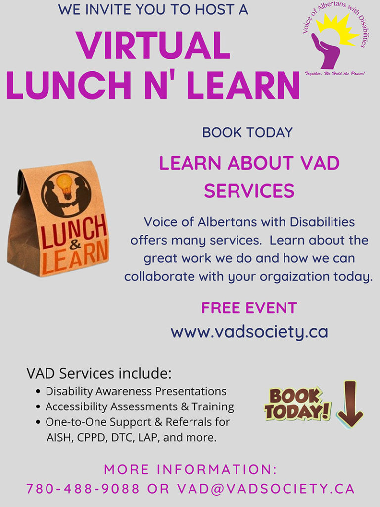 Virtual Lunch N Learn information - 780-488-9088