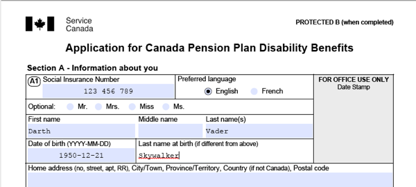 CPPD – Canada Pension Plan Disability