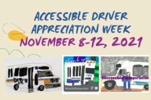 Accessible Driver Appreciation Week Poster - November 8-12, 2021