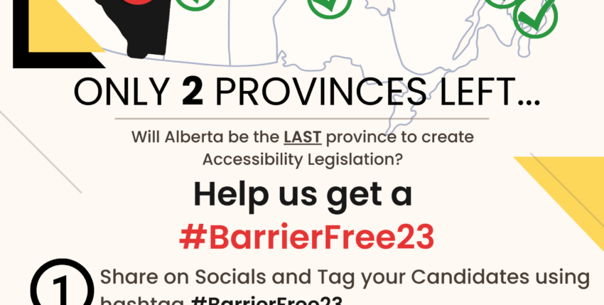 April Newsletter – Barrier Free Alberta Campaign